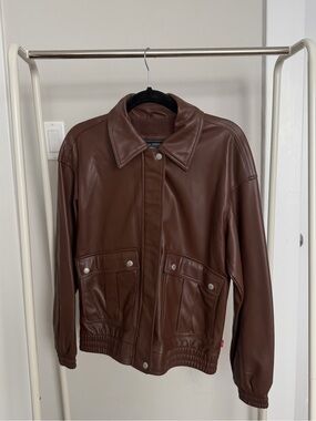 Levi’s Brown Faux Leather Jacket